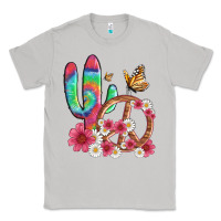 Moon Dust cactus peace sign flowers and butterflys Classic Tee - Artiststas