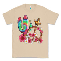 Mushroom cactus peace sign flowers and butterflys Classic Tee - Artiststas