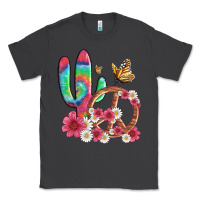 Smoke cactus peace sign flowers and butterflys Classic Tee - Artiststas