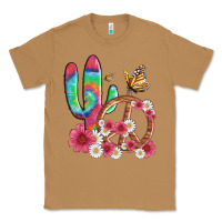 Toasted Coconut cactus peace sign flowers and butterflys Classic Tee - Artiststas