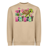 Mushroom mu first birthday Heavyweight Sweatshirt - AdoDesignShop