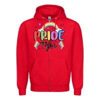Red pride tribe Zipper Hoodie - MaliasSmallBusiness
