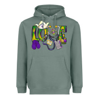 Mardi Gras Love Nurse Heavyweight Hoodie | Teevron
