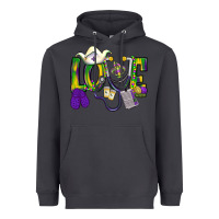 Smoke Mardi Gras Love Nurse Heavyweight Hoodie - BundleAndBundleShop