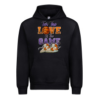 Black for the love of the game basketball Urban Hoodie - HowdyJamesFarm