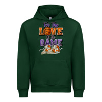 Forest Green for the love of the game basketball Urban Hoodie - HowdyJamesFarm