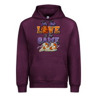Mauve Wine for the love of the game basketball Urban Hoodie - HowdyJamesFarm