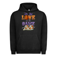 Pigment Black for the love of the game basketball Urban Hoodie - HowdyJamesFarm