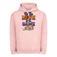 Pigment Salmon for the love of the game basketball Urban Hoodie - HowdyJamesFarm