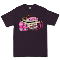 Plum girl boss lady Premium Tee - texasbilliewilder
