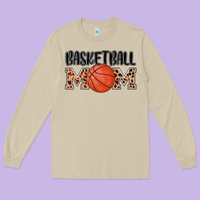 Basketball Mom Long Sleeve Tee Designed By Adodesignshop