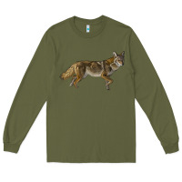Army Green coyote Long Sleeve Tee - LillyAllenDesigns