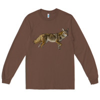 Chestnut coyote Long Sleeve Tee - LillyAllenDesigns