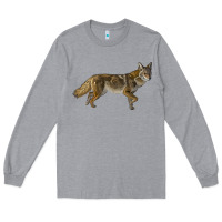 Heather Grey coyote Long Sleeve Tee - LillyAllenDesigns