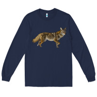 Navy coyote Long Sleeve Tee - LillyAllenDesigns