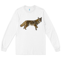 White coyote Long Sleeve Tee - LillyAllenDesigns