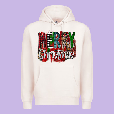 Merry Christmas Buffalo Plaid Leopard Premium Hoodie Designed By Bettercallsaul