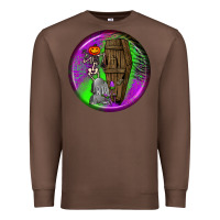 Chestnut halloween round earrings 1 Premium Sweatshirt - BundleAndBundleShop