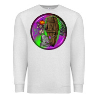 Oatmeal Heather halloween round earrings 1 Premium Sweatshirt - BundleAndBundleShop