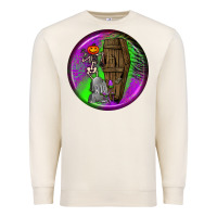 Sandshell halloween round earrings 1 Premium Sweatshirt - BundleAndBundleShop