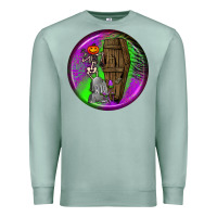Seafoam halloween round earrings 1 Premium Sweatshirt - BundleAndBundleShop