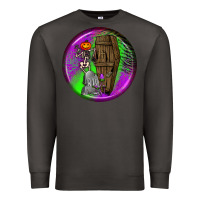 Smoke halloween round earrings 1 Premium Sweatshirt - BundleAndBundleShop