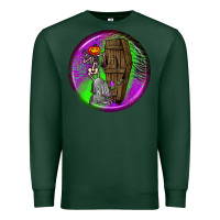 Sports Green halloween round earrings 1 Premium Sweatshirt - BundleAndBundleShop
