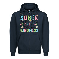 Navy people dont need to be sober and drugfree to deserve food Zipper Hoodie - MaliasSmallBusiness