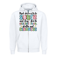 White people dont need to be sober and drugfree to deserve food Zipper Hoodie - MaliasSmallBusiness