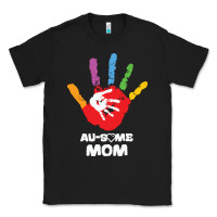 Black LIL Autism Mom Classic Tee - CowhideDigitalArt