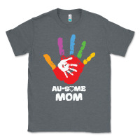 Charcoal Heather LIL Autism Mom Classic Tee - CowhideDigitalArt