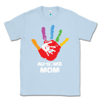 Dusty Blue LIL Autism Mom Classic Tee - CowhideDigitalArt