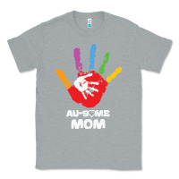 Heather Grey LIL Autism Mom Classic Tee - CowhideDigitalArt