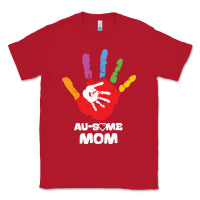 Red LIL Autism Mom Classic Tee - CowhideDigitalArt