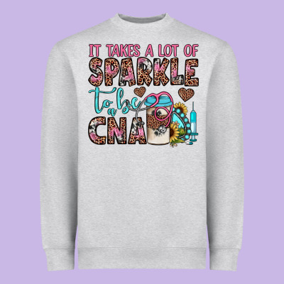 It Takes A Lot Of Sparkle To Be A Cna Heavyweight Sweatshirt Designed By Jahusdesignshop