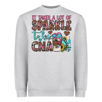 Heather Grey it takes a lot of sparkle to be a cna Heavyweight Sweatshirt - JahusDesignShop