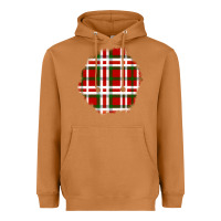 Meerkat Christmas Tartan Patch Heavyweight Hoodie - BundleAndBundleShop