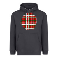 Smoke Christmas Tartan Patch Heavyweight Hoodie - BundleAndBundleShop
