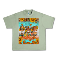Oil Green Fall gnomes Urban Heavy Tee - Artiststas