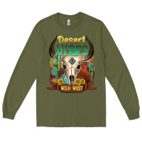 Army Green desert vibes wild west Long Sleeve Tee - NancyCooperArtShop