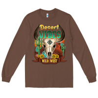 Chestnut desert vibes wild west Long Sleeve Tee - NancyCooperArtShop
