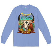 Colony Blue desert vibes wild west Long Sleeve Tee - NancyCooperArtShop