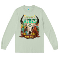 Matcha desert vibes wild west Long Sleeve Tee - NancyCooperArtShop