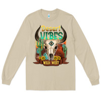 Mushroom desert vibes wild west Long Sleeve Tee - NancyCooperArtShop