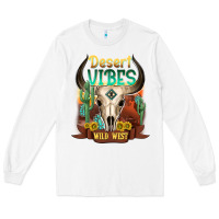 White desert vibes wild west Long Sleeve Tee - NancyCooperArtShop