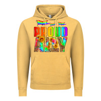 Vintage Mustard proud ally Vintage Hoodie - HRA Design Shop
