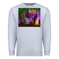 Heather Grey boo mousepad Premium Sweatshirt - BundleAndBundleShop