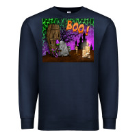 Navy boo mousepad Premium Sweatshirt - BundleAndBundleShop