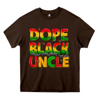 Chocolate Brown dope black uncle with stars Heavy Core Tee - texasbilliewilder