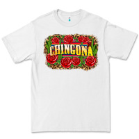 White chingona Premium Tee - Zillion Design Studio